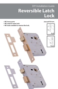 Reversible Latch Lock